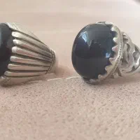 دوتا انگشتر نقره مردانه