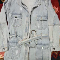 مانتو جین سایزه ۳۸|لباس|معصومیه, |دیوار