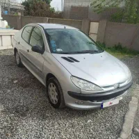 پژو 206v8مدل 87 دوگانه نقره ای