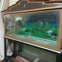 آکواریوم کلبه ای با پایه فلزی