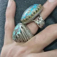 انگشتر نقره فیروزه مردانه|جواهرات|مشهد, کوی المهدی|دیوار