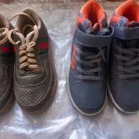 دوجفت کتانی پسرانه سایز۳۳ نو ودرحدنو