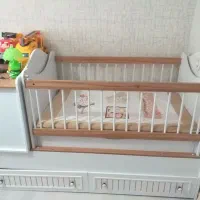 سرویس سیمونی تخت و کمد در حد نو|تخت و سرویس خواب|رامجین, |دیوار