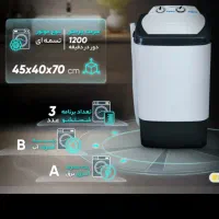 ماشین لباسشویی تک قلو ناسیونال   7 کیلو (1200 دور)
