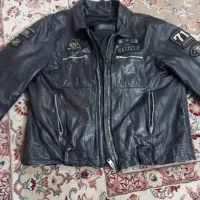 کاپشن چرم اصلی خارجی موتور سواری