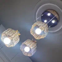 لوستر سه شلعه هالوژن دار پرنور