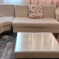 مبل ۸نفره ال در حد نو|مبلمان خانگی و میز عسلی|پرند, فاز ۴|دیوار