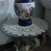 گلدان چینی وارداتی گل برجسته