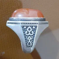 انگشتر نقره سنگین مهردار