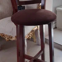 دوعدد صندلی اپن چوبی استفاده نشده