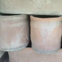 گلدان بزرگ گلی لالجین با طرح های مختلف
