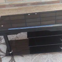 میز تلویزیون شیشه دودی