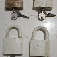 ۴ عددقفل آویز ویک قفل کله گاوی