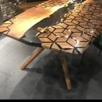 ساخت میز غذاخوری اسلب گردو