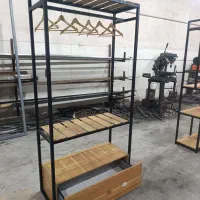 رخت‌آویز لباس فلزی مشکی (نو)