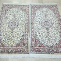 دوعدد فرش ۴ متری نایین گل ابریشم دستباف|فرش|تهران, ونک|دیوار