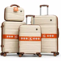 ست چمدان ۴تکه 100%نشکن PP کاور دار