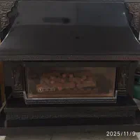 بخاری شومینه دوشعله تمام چدن|بخاری، هیتر، شومینه|سلماس, |دیوار