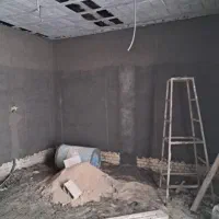 پلاستر با دستگاه پمپ