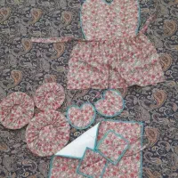 دوخت ست سرویس آشپزخانه و جهیزیه|سفره، حوله، دستمال آشپزخانه|ارومیه, |دیوار