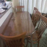 میز ناهار خوری لهستانی با چوب راش کامل چوب