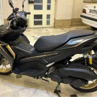 آیروکس ۱۵۵ نیروموتور ( اصلی ) مشکی شال طلایی|موتورسیکلت|تهران, جمالزاده|دیوار