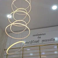 لوستر 7حلقه ای|لوستر و چراغ آویز|کرمانشاه, |دیوار