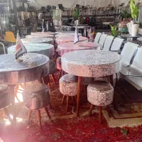 میز و صندلی مدل پاف ست چهار نفره سنتی و ساده|میز و صندلی غذاخوری|شیراز, وزیرآباد|دیوار