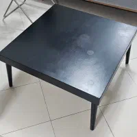 میز جلو مبلی مربع مشکی ۸۰ در ۸۰