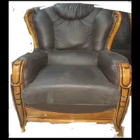 مبلمان۶نفره چرمی|مبلمان خانگی و میز عسلی|دوگنبدان, |دیوار