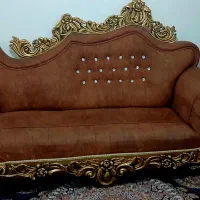 مبل شزلون۸نفره با دوتاگلمیز و یه میز وسط|مبلمان خانگی و میز عسلی|جم, |دیوار