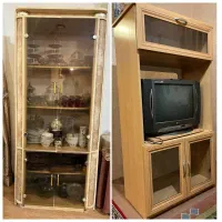 ویترین ظروف سیار.و میزویترین تلویزیون