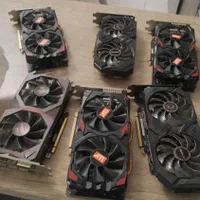 لوازم ریگ ۶ کارته rx580 8g جدا شده