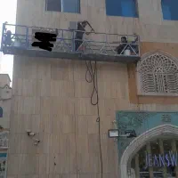 نقاشی نمای ساختمان کلایمر داربست کار درارتفاع|خدمات پیشه و مهارت|تهران, آبشار تهران (دریاچه)|دیوار