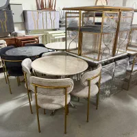 پخش میز غذاخوری فلزی آبکاری فورتیک کار تهران|میز و صندلی غذاخوری|ارومیه, |دیوار