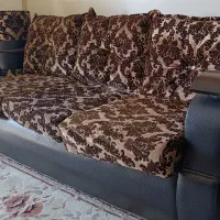 مبلمان چرم و چوب ۹ نفره