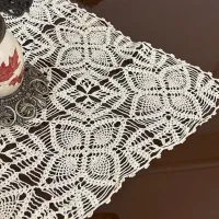 رومیزی نخ ابریشم ترک زیبا