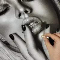 پذیرش سفارش وآموزش سیاه قلم چهره|تابلو، نقاشی، عکس|یزد, |دیوار