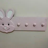 ست جا لباسی و آینه ی کودک طرح خرگوش