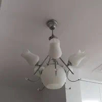 چهار عدد لوستر به همراه آباژور ایستاده|لوستر و چراغ آویز|آستانه اشرفیه, |دیوار