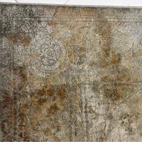 ۲ عدد فرش ۶ متری وینتیج گل برجسته