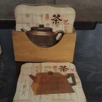 زیر لیوانی چوبی ۶ عدد بافت جای چوبی