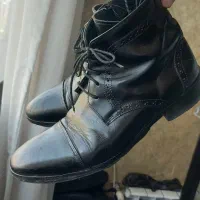 نیم بوت چرم اصل