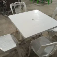 میز و صندلی پلیمری ناصر کد۱