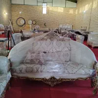 مبل تاج دار ۹ نفره چوب راش