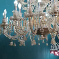 لوستر ۴۵ شعله دو طبقه باکارات|لوستر و چراغ آویز|تهران, اتابک|دیوار