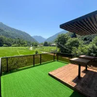 اجاره کلبه سوئیسی جنگی با آتشکده 43|اجارهٔ کوتاه‌مدت ویلا و باغ|رشت, نظری|دیوار