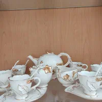 سرویس چای خوری گل برجسته تزیینی