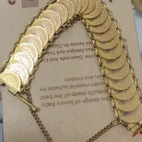 دستبند طلا معرف به لیره عثمانی ۲۴