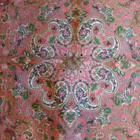 ترمه ابریشم یزد (حسینی)|پرده، رانر، رومیزی|تهران, قزل قلعه|دیوار